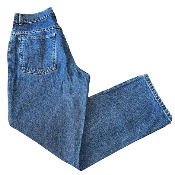 L.L. Bean Signature Original Fit Hi Rise Straight Leg 100% Cotton Jeans Women 10 - Picture 11 of 16